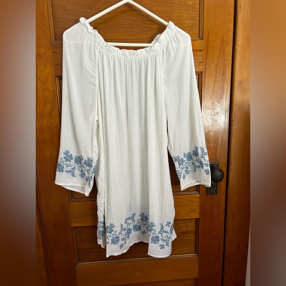 Jjill embroidered tunic